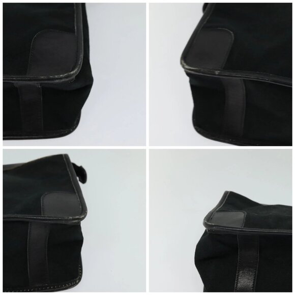 GUCCI GG Canvas Clutch Bag Black Gold Auth 119645 - Picture 14 of 15